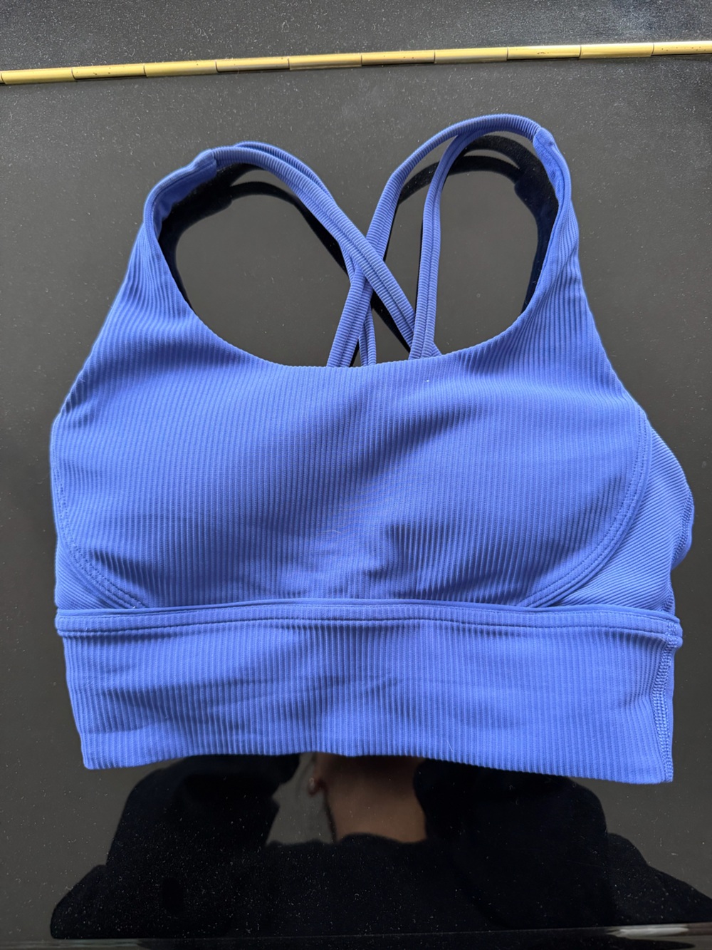 lululemon athletica Ribbed Strappy Sports Bra - Blue
